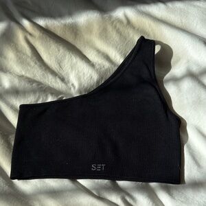 Black SET active sports bra